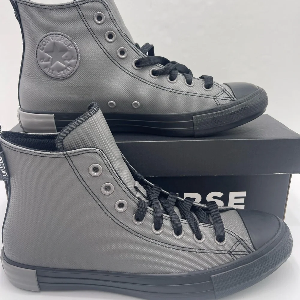 Converse Men Charcoal High-Top A09486C CTAS HI SHARKSKIN/BLACK/SHARKSKIN Sneaker